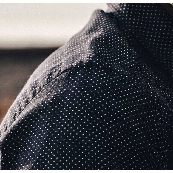 Taylor Stitch The California In White Jacquard Dot button down shirt Variety - Picture 7 of 13